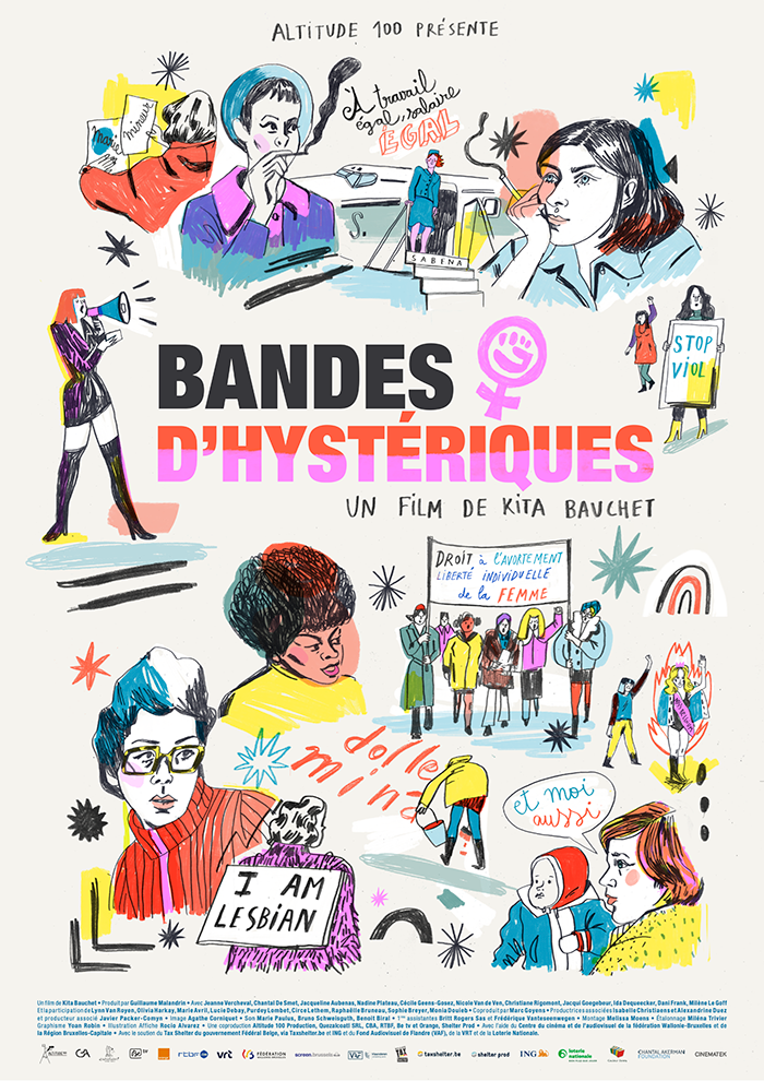 Affiche du film 'Bande d'hystériques"